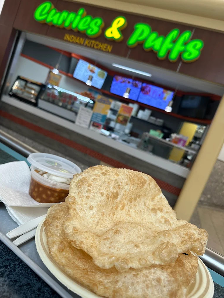 Aloo Paratha - stuffed flatbread at Curries & Puffs Mill Woods